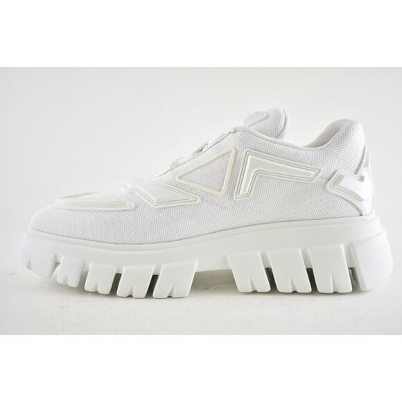 Prada Monolith Evolution Thunder Lug Sole White Platform Flat Low Sneaker 38.5 - Picture 9 of 12